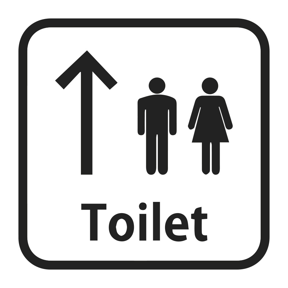 Toiletten-Aufkleber